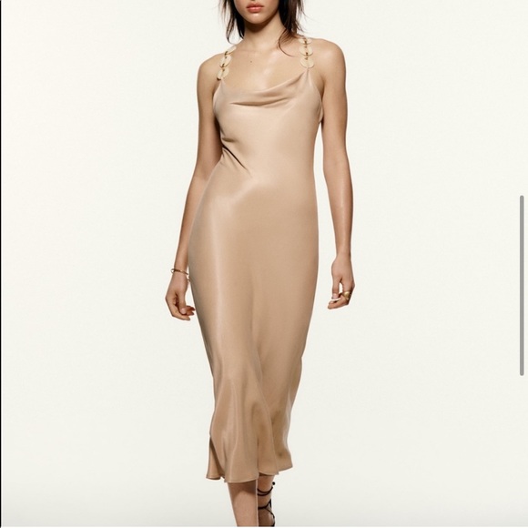 Zara Dresses Zara Chain Link Slip Dress Poshmark